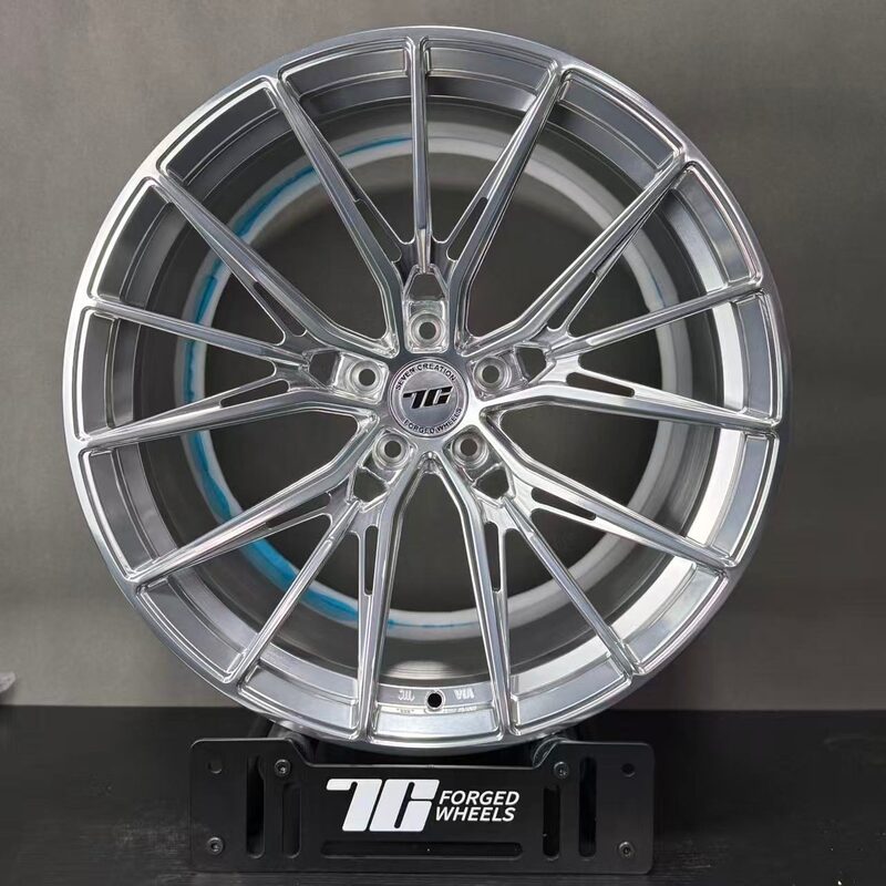 7C Forged Wheels branded display stand