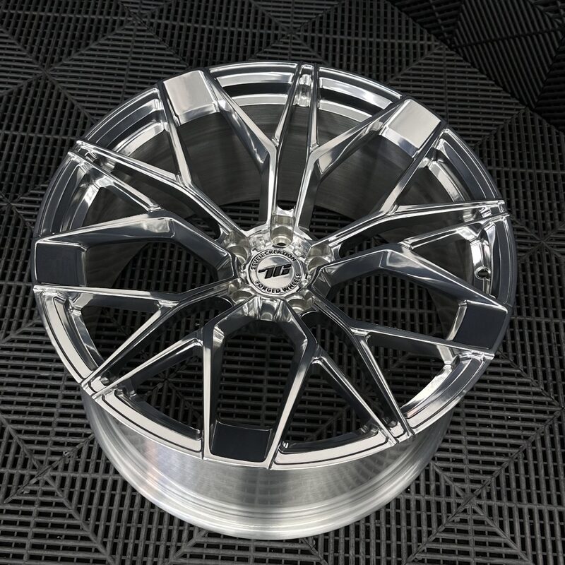 7C Wheels forged multi-spoke wheel, polished finish